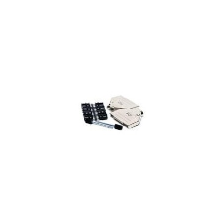 Fci Connector Accessory, 0.157In Min Cable Dia, 0.512In Max Cable Dia, Hood, Zinc Alloy 8655MH2501BKLF
